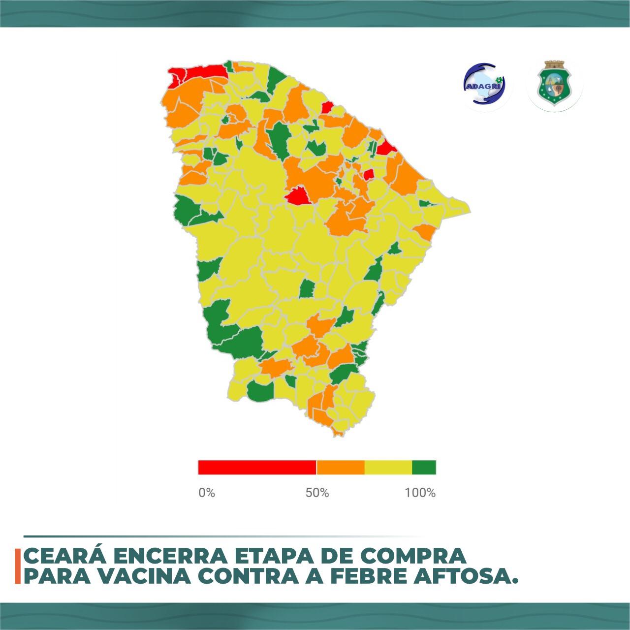 Ceará encerra Etapa de compra da Vacina Contra Febre Aftosa