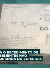 ADAGRI registra o recebimento de embalagem de sementes não encomendada oriunda do exterior