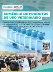 Estabelecimentos que comercializam produtos de uso veterinário devem se cadastrar junto a Adagri