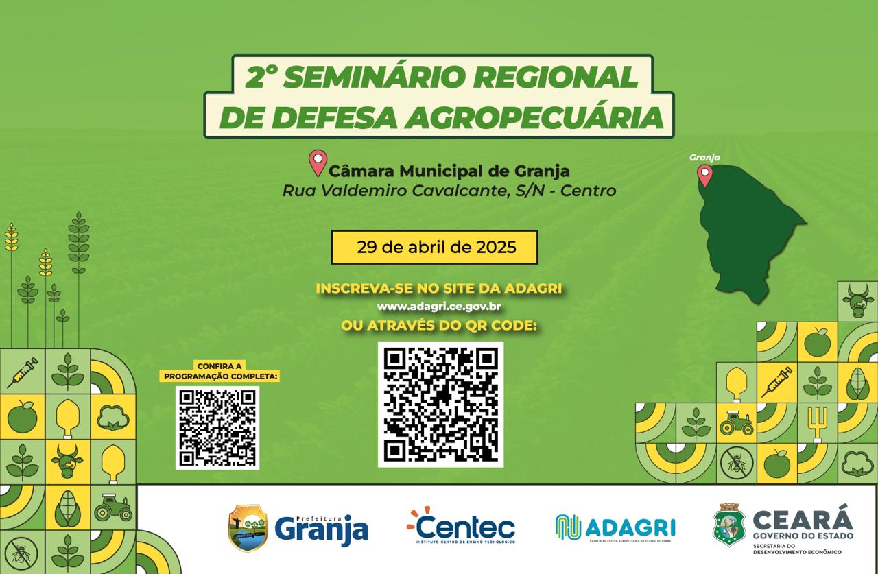 Abertas as inscrições para II Seminário Regional de Defesa Agropecuária em Granja